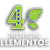LOGO MINIMAL INSTITUTO 4 ELEMENTOS COM SOMBRA